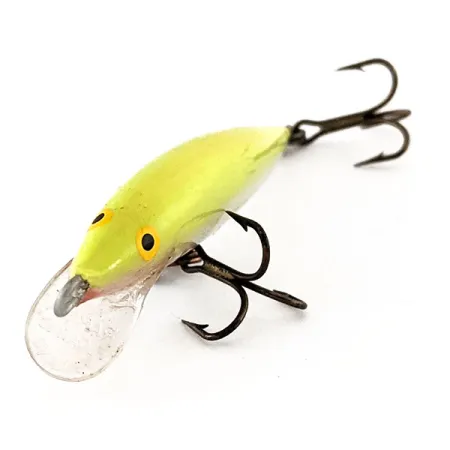 Rapala Original Floater F6 Vobbler, Chartreuse, 3g, Balsa, #12280