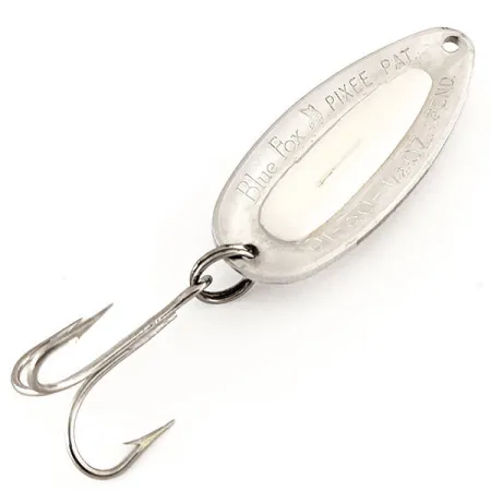 Blue Fox Pixee Skeddrag, Hamrad nickel / Vit, 14g, Laxrom, #12317