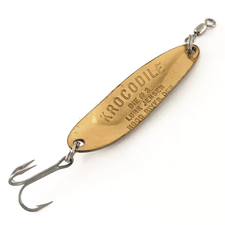 Luhr Jensen Krocodile Die #3 UV Skeddrag, Mässing/Röd, 10g, UV, #12325