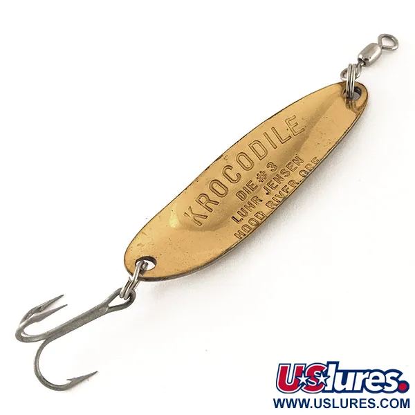 Luhr Jensen Krocodile Die #3 UV Skeddrag, Mässing/Röd, 10g, UV, #12325