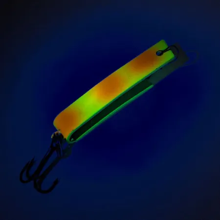 South Bend Super-Duper 503 UV Skeddrag, Chartreuse/Röd, 4.3g, #12331