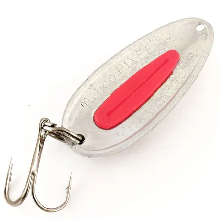 Nebco Pixee UV Skeddrag, Hamrad Nickel/Röd, 24g, UV, #12362