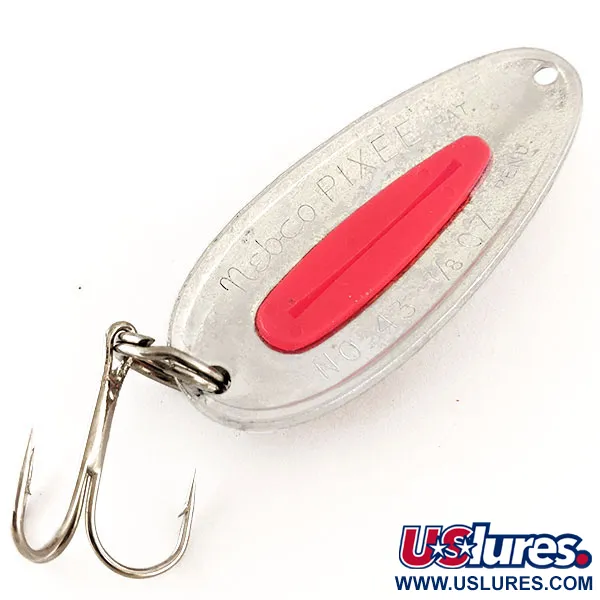 Nebco Pixee UV Skeddrag, Hamrad Nickel/Röd, 24g, UV, #12362