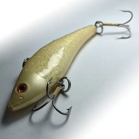 Saurus Vibra-Zarus Vibrationsbete, Gul glitter, 14g, JDM, #12433