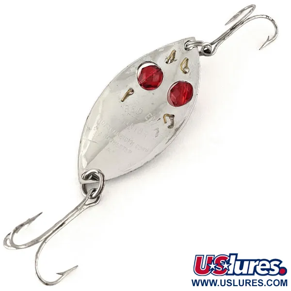 Hofschneider Red Eye junior Skeddrag, Nickel / Röd, 13g, Vintage, #12440