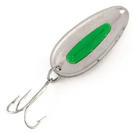 Blue Fox Pixee UV Skeddrag, Hamrad nickel/Grön, 24g, UV, #12445