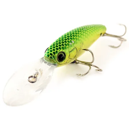 Cotton Cordell Deep Minnow UV Wobbler, Chartreuse, 7g, UV, #12459