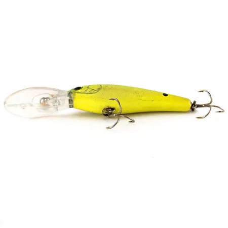 Cotton Cordell Deep Minnow UV Wobbler, Chartreuse, 7g, UV, #12459