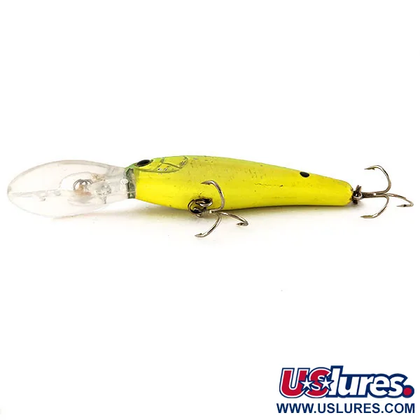 Cotton Cordell Deep Minnow UV Wobbler, Chartreuse, 7g, UV, #12459