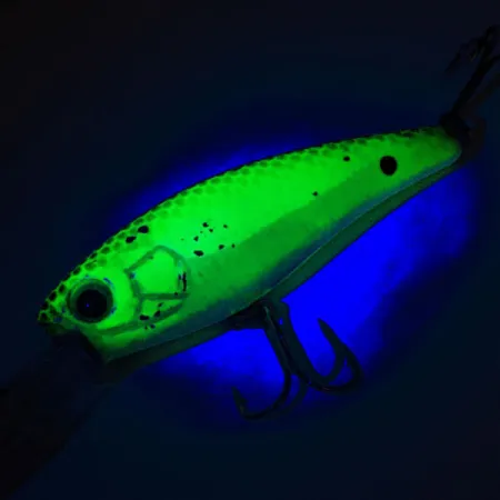 Cotton Cordell Deep Minnow UV Wobbler, Chartreuse, 7g, UV, #12459