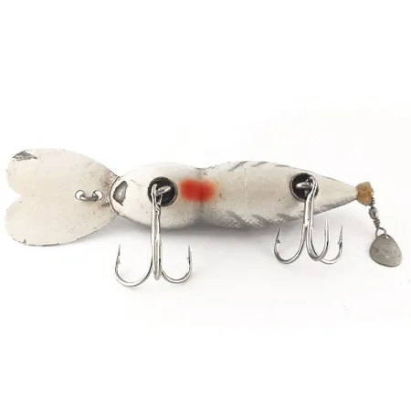Whopper Stopper Hellbender Crankbait, Silver-Vit, 12g, Metallsked, #12461