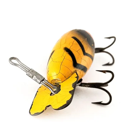 Bomber, 7g, 6cm, Gul/Svart, Flytande wobbler #12475