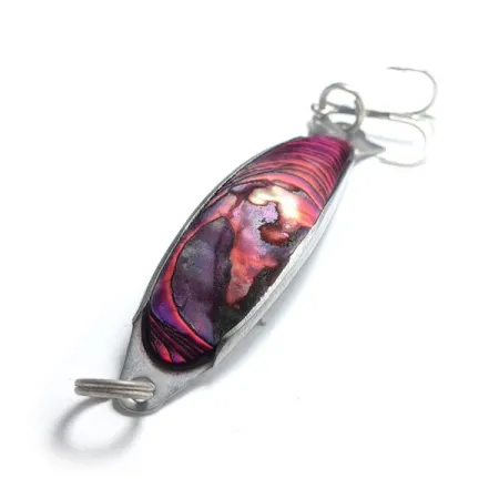 Salm The Killer Red Abalone Pearl Minnow Skeddrag, Röd/Nickel, #12477