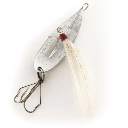 Johnson Silver Minnow Triple Hook Skeddrag, Silver, 7g, Bucktail, #12489