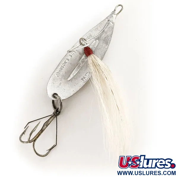 Johnson Silver Minnow Triple Hook Skeddrag, Silver, 7g, Bucktail, #12489