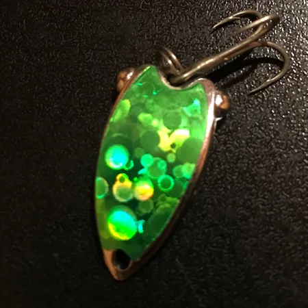 Fish Itt First Double Dancer Blade Bait, Grön/Nickel, 7g, UV, #12500