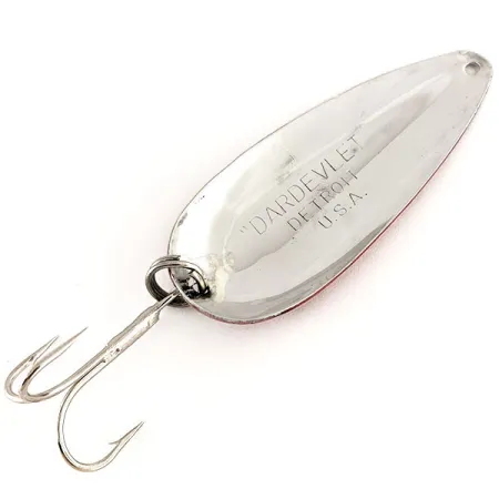 Dardevle Dardevlet Skeddrag, Red/White/Nickel, 21g, Långkastande, #12511