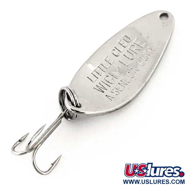 Little Cleo Seneca Skeddrag, Nickel / Blå, 7g, Vintage, #12646