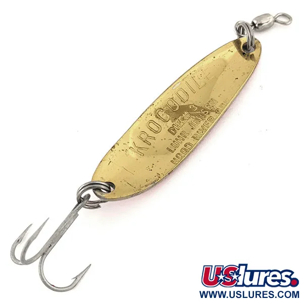 Luhr Jensen Krocodile Die #3 Skeddrag, Guld/Orange, 10g, Kast, #12649