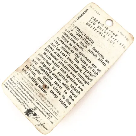 Luhr Jensen Shyster Spinnare, Nickel/Vit, 3.5g, Fjäderkrok, #12689