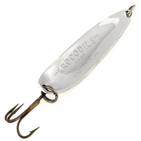 Luhr Jensen Krocodile Die #5 Skeddrag, Nickel / Grön, 28g, #12693