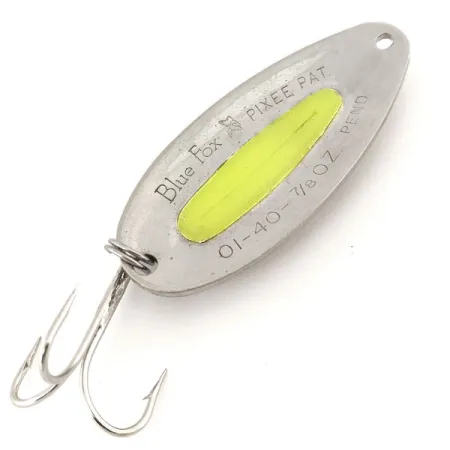 Blue Fox Pixee UV Skeddrag, Hamrad nickel/Gul, 24g, UV-insats, #12701