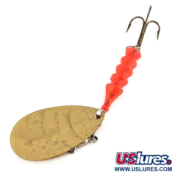 Luhr Jensen TEE Spoon Spinnare, Gold/Red, 14g, UV-reaktiv, #12760