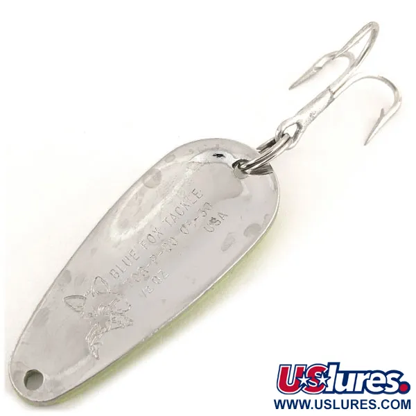 Skeddrag Blue Fox Tor-P-Do UV, Chartreuse/Röd/Nickel, 14g, UV, #12796