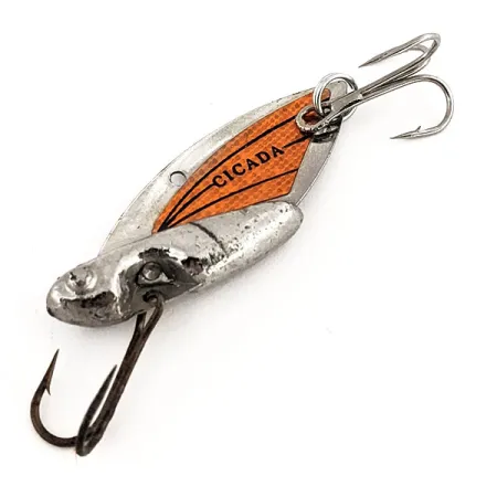 Reef Runner Cicada Blade Bait, Nickel / Orange, 11g, USA, #12807