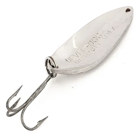 Dardevle Devle Dog 5400 Skeddrag, Nickel, 18g, Detroit USA, #12824