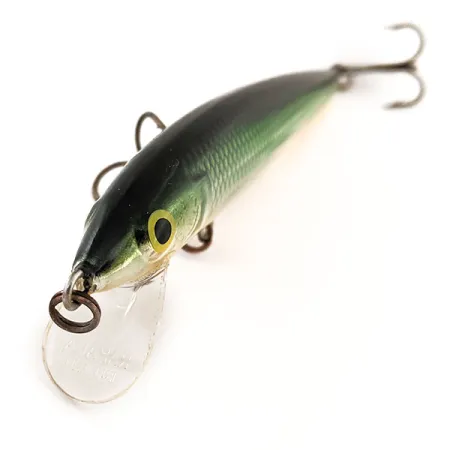 Rapala Husky Jerk 10 Wobbler, Silver-Grön-Guld, 10g, Svävande, #12839