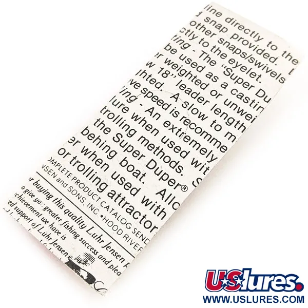 Luhr Jensen Super-Duper 503 Skeddrag, Brun/Röd, 4.3g, #12843