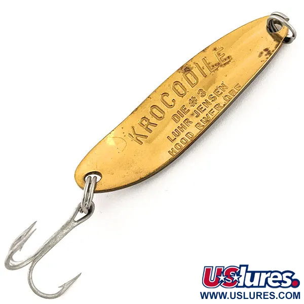 Luhr Jensen Krocodile Die #3 Skeddrag, Gul/Svart/Guld, 10g, #12880
