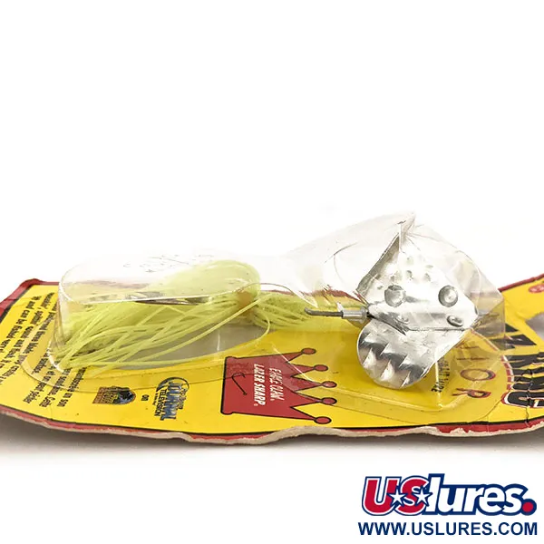 Strike King Buzzbait Buzz King, Nickel/Chartreuse, 5,3g, 3-bladig, #12891