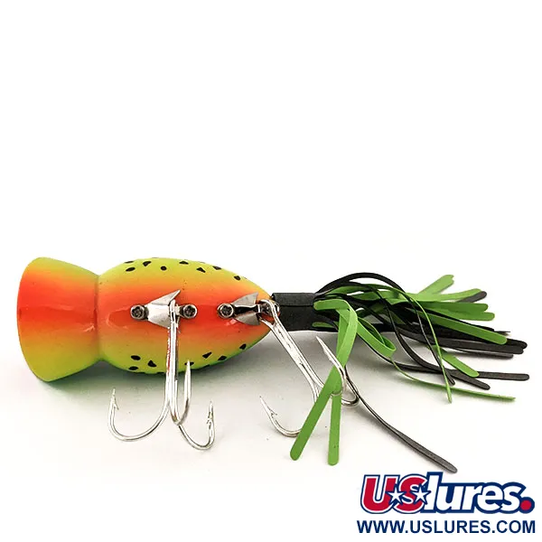 Fred Arbogast Hula Popper Ytbete, Fire Tiger, 14g, #12918