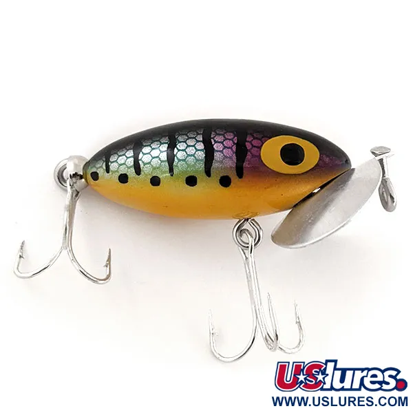 Fred Arbogast Jitterbug, Rainbow Perch, 7g, Ytbete, #12930