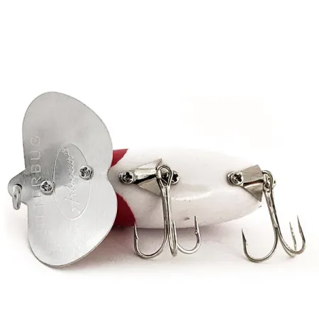 Fred Arbogast Jitterbug Ytbete, Röd/Vit, 10g, Metallsked, #12931