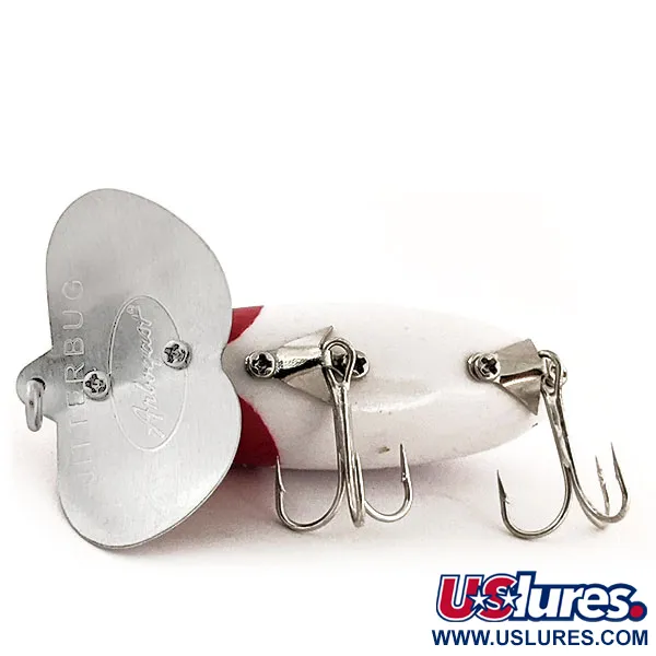Fred Arbogast Jitterbug Ytbete, Röd/Vit, 10g, Metallsked, #12931