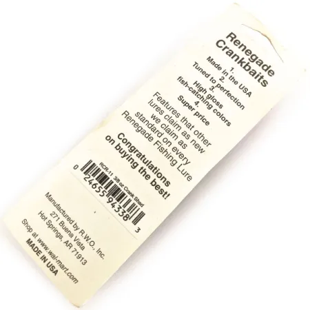 Renegade Crank Shad Wobbler, Silver-Grön, 11g, Rassel, #12936