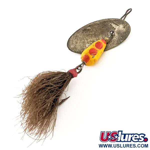 Panther Martin 4 con Mosca Spinnare, Gul/Röd, 4g, Flugkrok, #12959