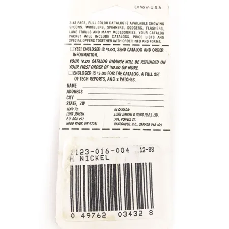 Luhr Jensen Lil' Kroc, Hamrad nickel, 4.5g, Skeddrag, #12964