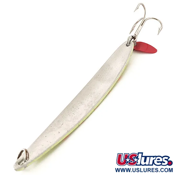 Bay De Noc Laker Taker UV Skeddrag, Nickel/Röd/Gul, 21g, UV, #12973