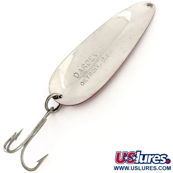 Eppinger Dardevle Skeddrag, Röd / Vit / Nickel, 28g, Vintage, #12981