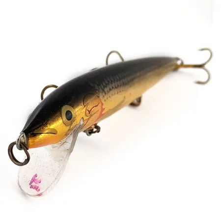 Rapala Husky Floating 13 Wobbler, Guld, 9g, Balsa, #12999