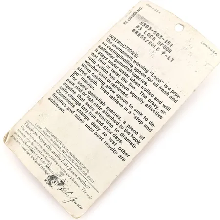 Luhr Jensen Loco 3 Skeddrag, Guld, 17g, Hamrad yta, #13000