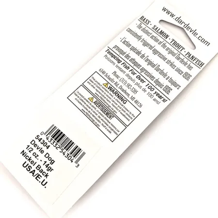 Eppinger Dardevle Devle Dog Glow Skeddrag, Röd-Orange, 14g, Glow, #13013