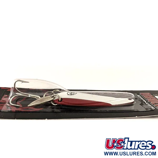 Dardevle Imp Klicker Skeddrag, Röd/Vit/Nickel, 11g, Ljudskedar, #13016