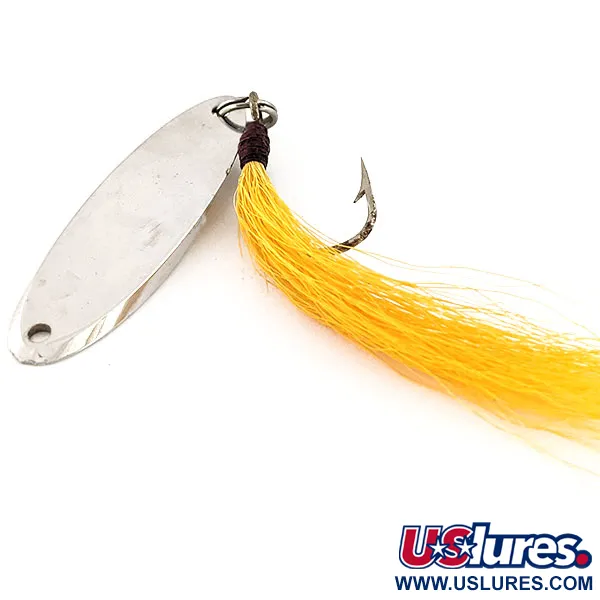 Acme Kastmaster Skeddrag, Nickel, 21g, Gul Bucktail, #13039