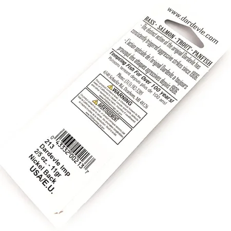 Eppinger Dardevle Imp Skeddrag, Frog, 11g, Nickel Back, #24484