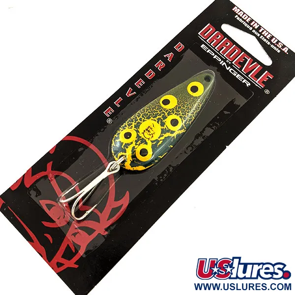 Eppinger Dardevle Imp Skeddrag, Frog, 11g, Nickel Back, #24484